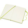 Блокнот MOLESKINE CLASSIC LARGE нелинованный, лаймовый QP062C2