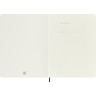 Блокнот MOLESKINE Classic Soft XL, клетка, чёрный QP622