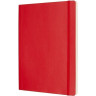 Блокнот MOLESKINE CLASSIC SOFT XLARGE, нелинованный, красный QP623F2